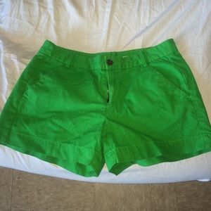 Green khakis by gap shorts