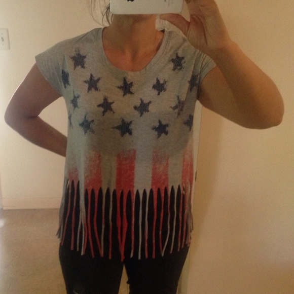 Flag tee with fringe - Picture 6 of 7