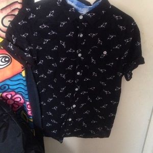 Whale Button Up Pacsun