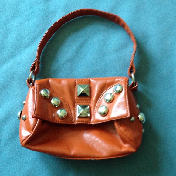 Rust Colored Studded Purse