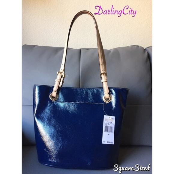 Michael Kors Jet Set Assorted Blue TOTE Leather - Picture 2 of 3