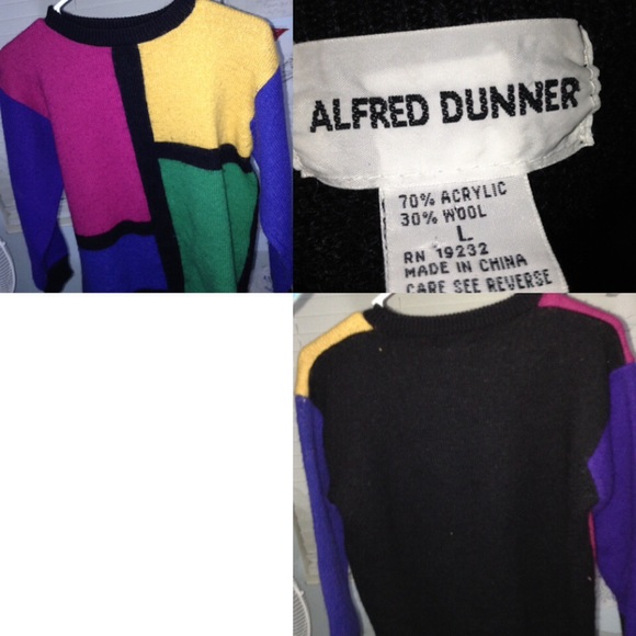 Colorblock vintage sweater