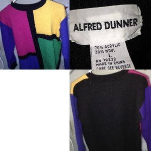 Colorblock vintage sweater
