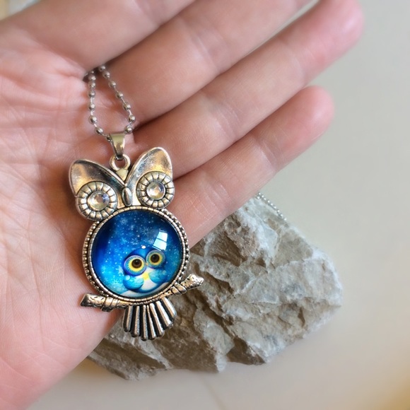 Accessories - Blue Owl Necklace