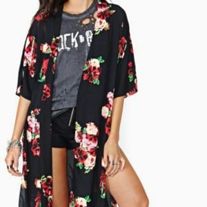 Nasty Gal Floral Confessions Kimono