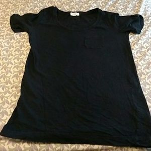 Long black tee