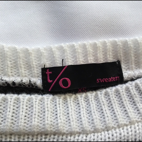 Navy and White Striped Sweater - Picture 3 of 3