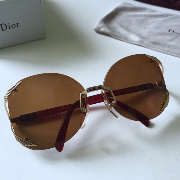 Rare Vintage Rimless Christian Dior Sunglasses
