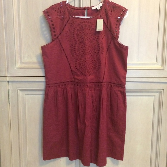 NWT LOFT Petite Summer Eyelet Dress