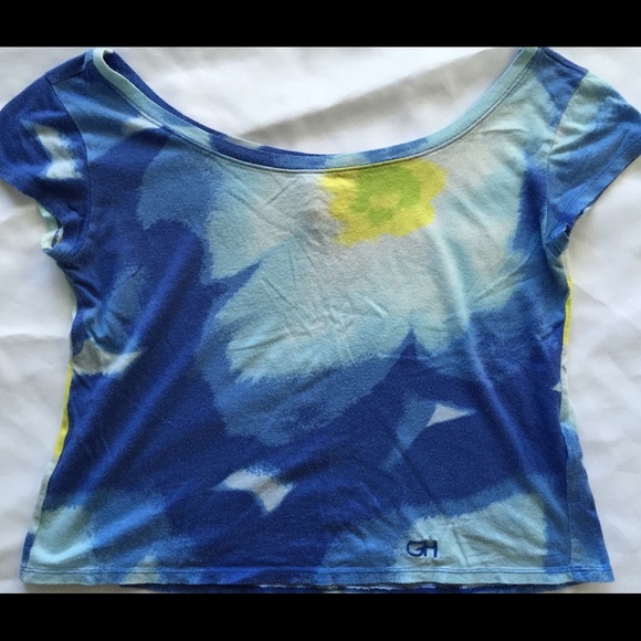 Gilly Hicks Comfy Watercolor Crop Tee