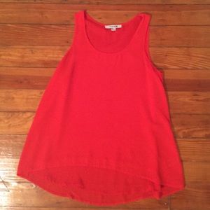 Flowy bright red tank!