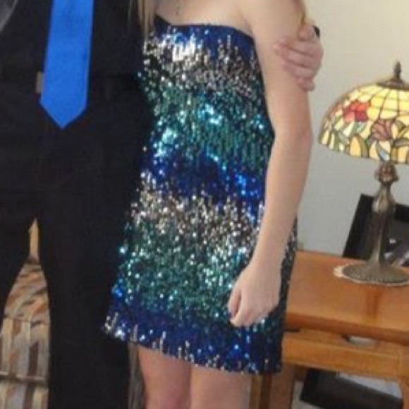 Blue sparkle dress