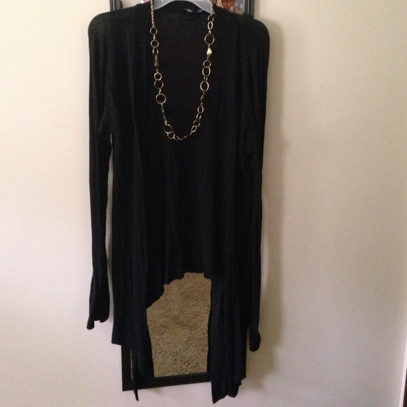 Express draped black sweater 💗💗💗