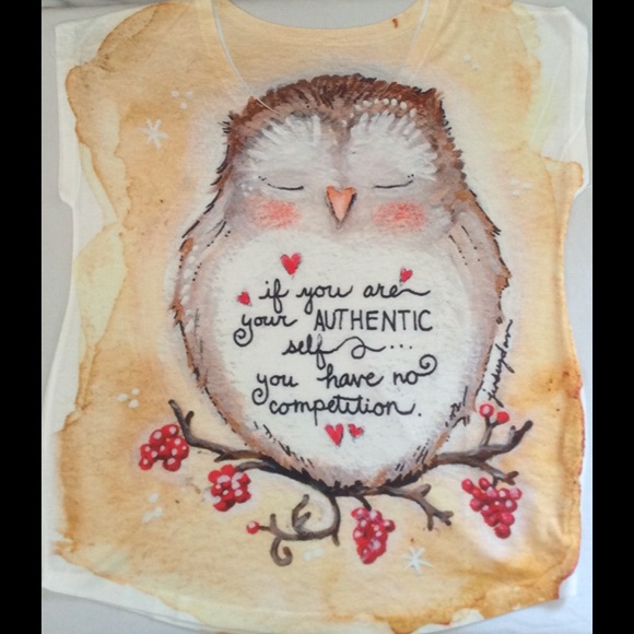 Cute owl top - Picture 2 of 2