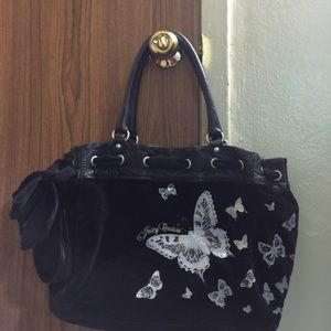 Black Juicy couture butterfly bag