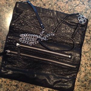 Stella & Dot Calf Skin clutch/cross body purse