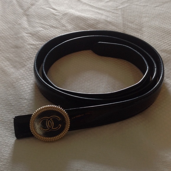 Patten leather belt