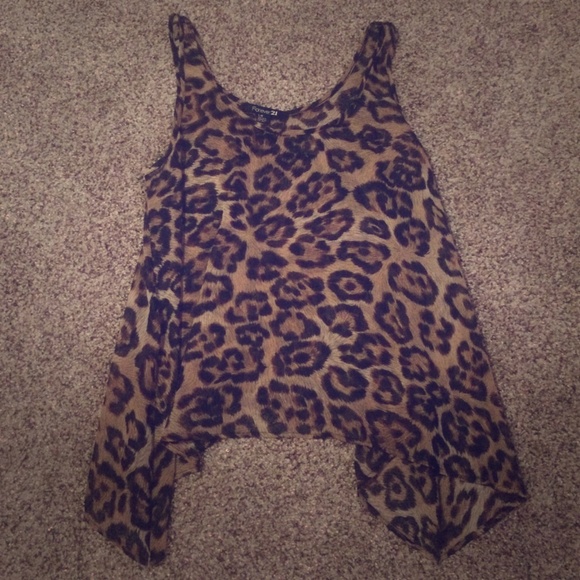 Forever 21 cheetah tank