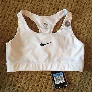 NWT Nike white sports bra