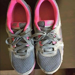 Pink and grey nikes