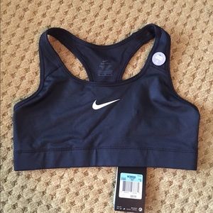 NWT Nike black sports bra.