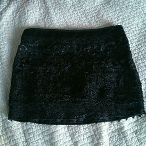 Sexy black crochet shirt