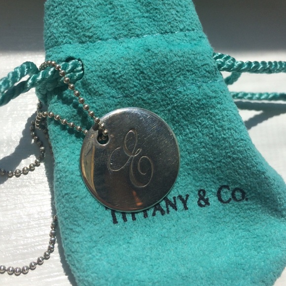 Tiffany & Co "E" Pendant