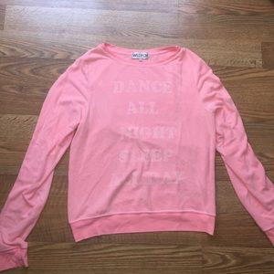 Wild fox large pink sweatshirt !!! Like new