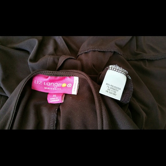 Liz Lange Maternity Brown Top - Picture 3 of 4