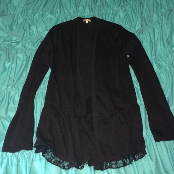Black cardigan