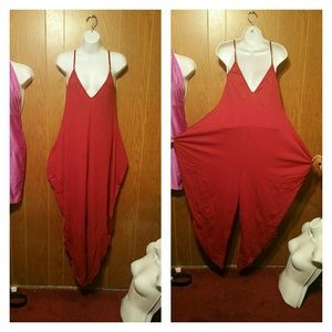 Red jumpsuit