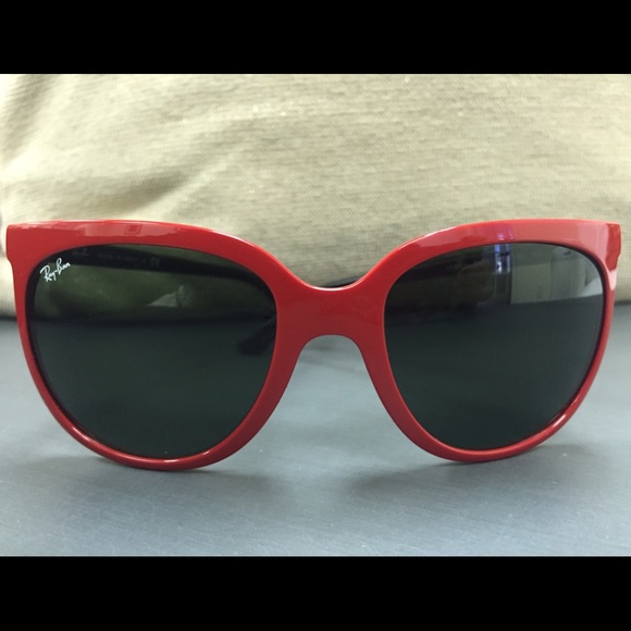 Red and black Ray-Ban sunglasses main image 4