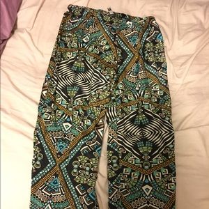 Tribal patterned chill pants