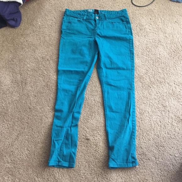 Teal Skinny Jeans