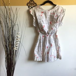 Vintage printed romper