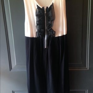 Black and white dress.