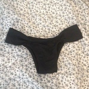 Black San Lorenzo Brazilian bikini bottom
