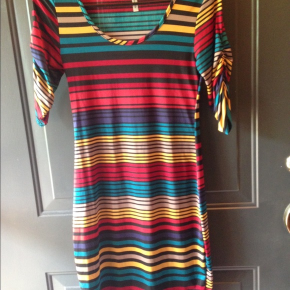Stripped dress.