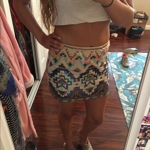 Sequin skirt