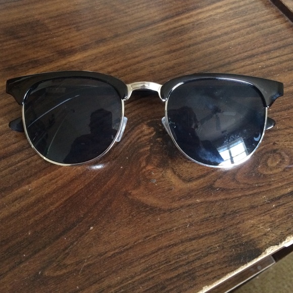 Jcrew wire rimmed black sunglasses