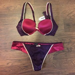 NWT adore me Elaine push up bra and underwear set