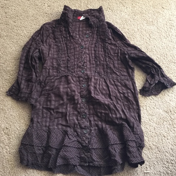 Brown Button Up Shirt