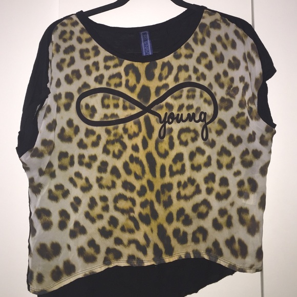 Cheetah Print "Young" Blouse