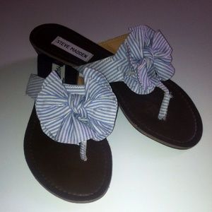 Brand New! Striped Steve Madden Sandals
