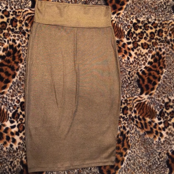 🚫SOLD🚫 NWOT Bebe Gold/Black Foil Skirt S/XS - Picture 1 of 4