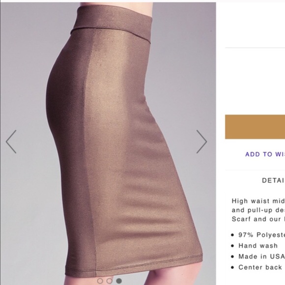 🚫SOLD🚫 NWOT Bebe Gold/Black Foil Skirt S/XS - Picture 4 of 4