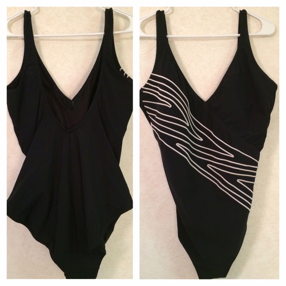 Vintage "Zebra Stripe" One Piece bathing suit!