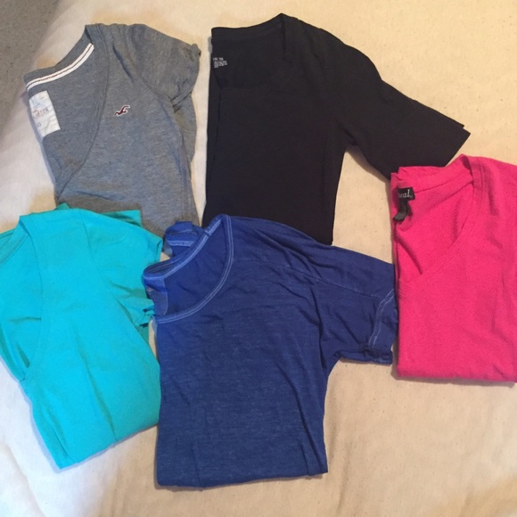 Solid colored tees