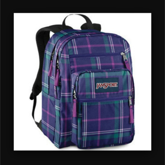 Plaid purple jansport