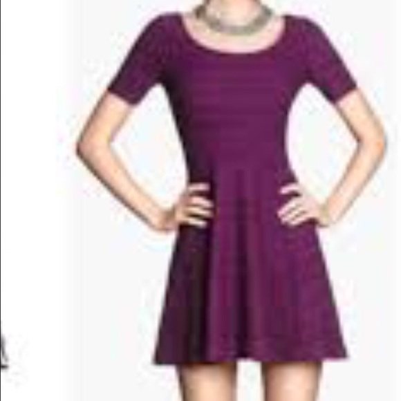 Fit & Flare Purple Dress